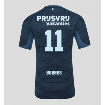 Billige Fotballdrakt Feyenoord Goncalo Borges #11 Replika Bortedrakt 2025-26 Kortermet